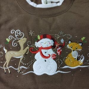 Brown holiday sweatshirt